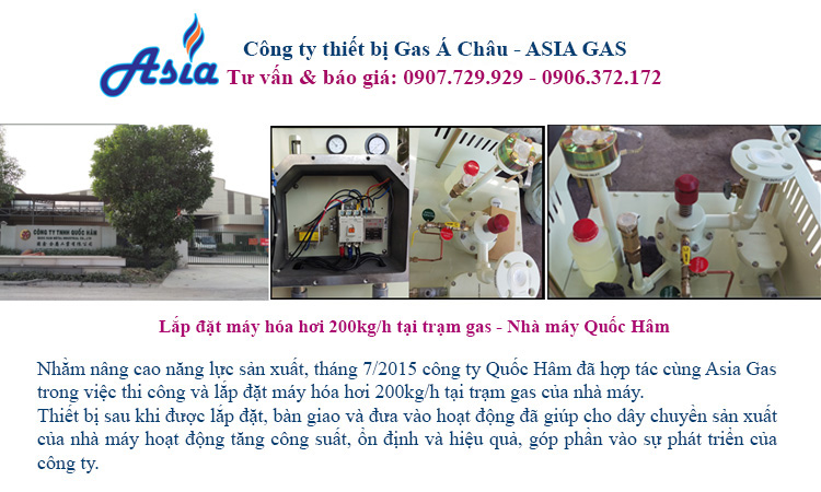 Lắp đặt hệ thống gas nhà máy khu công nghiệp