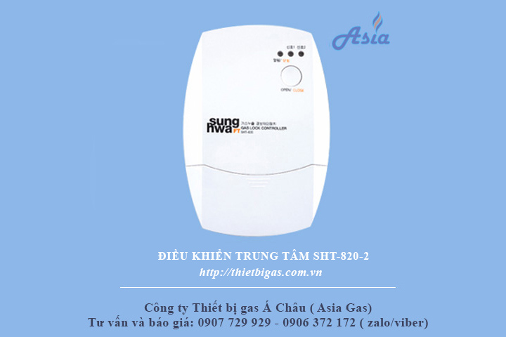 Điều khiển trung tâm gas 2 đầu dò sunghwa sht-820-2