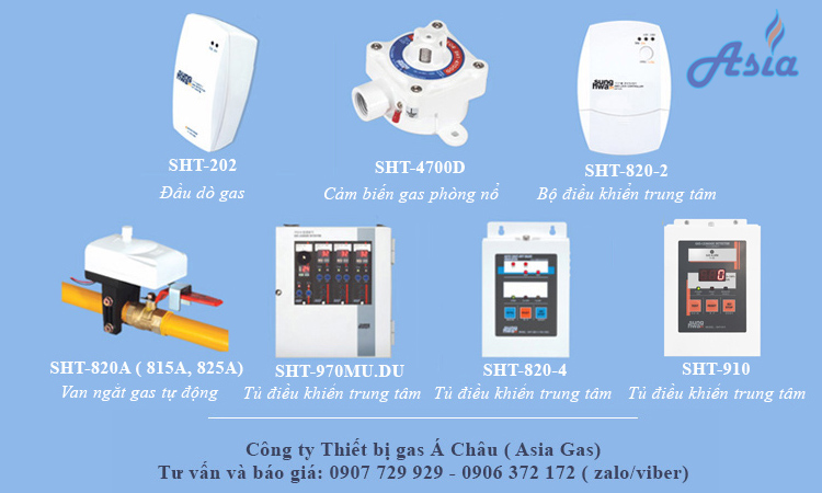 Thiết bị gas hệ thống gas trung tâm