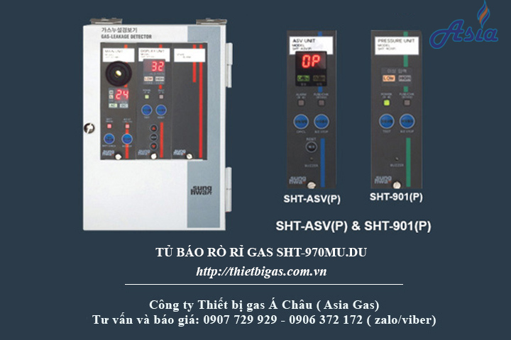 tủ điều khiển hiển thị nồng độ gas SHT-970MU.DU Sunghwa Hàn Quốc