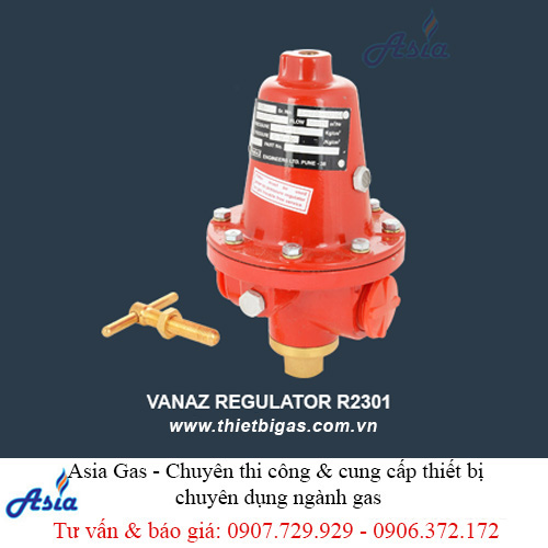 van điều áp gas cấp 1 VANAZ 100KGH R2301 ấn độ