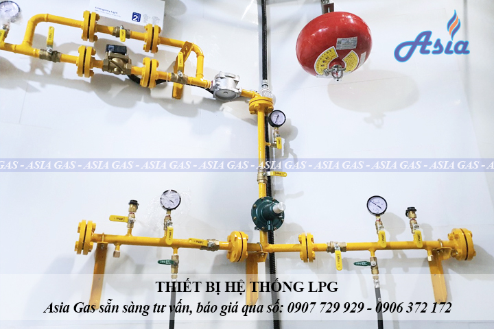 Van gas dây gas và thiết bị cho hệ thống gas lpg