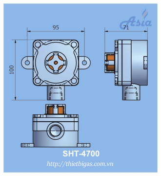 CẢM BIẾN GAS PHÒNG NỔ SHT-4700 (KOSHA)