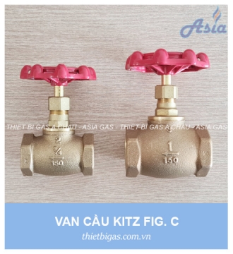 VAN CẦU ĐỒNG NỐI REN KITZ  FIG C