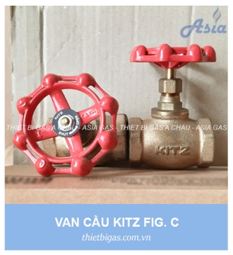 VAN CẦU ĐỒNG NỐI REN KITZ  FIG C