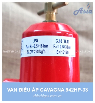 VAN ĐIỀU ÁP GAS CAVAGNA 942HP-33 250KG/H