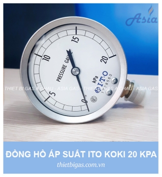 ĐỒNG HỒ ĐO ÁP SUẤT GAS 20 KPA
