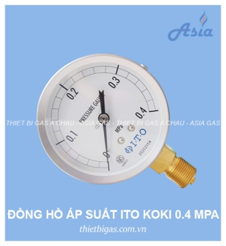 ĐỒNG HỒ ĐO ÁP SUẤT GAS 0.4 MPA