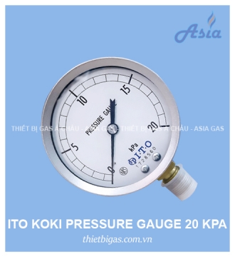 ĐỒNG HỒ ĐO ÁP SUẤT GAS 20 KPA