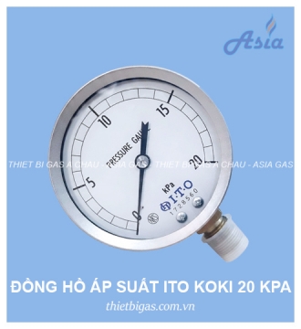 ĐỒNG HỒ ĐO ÁP SUẤT GAS 20 KPA